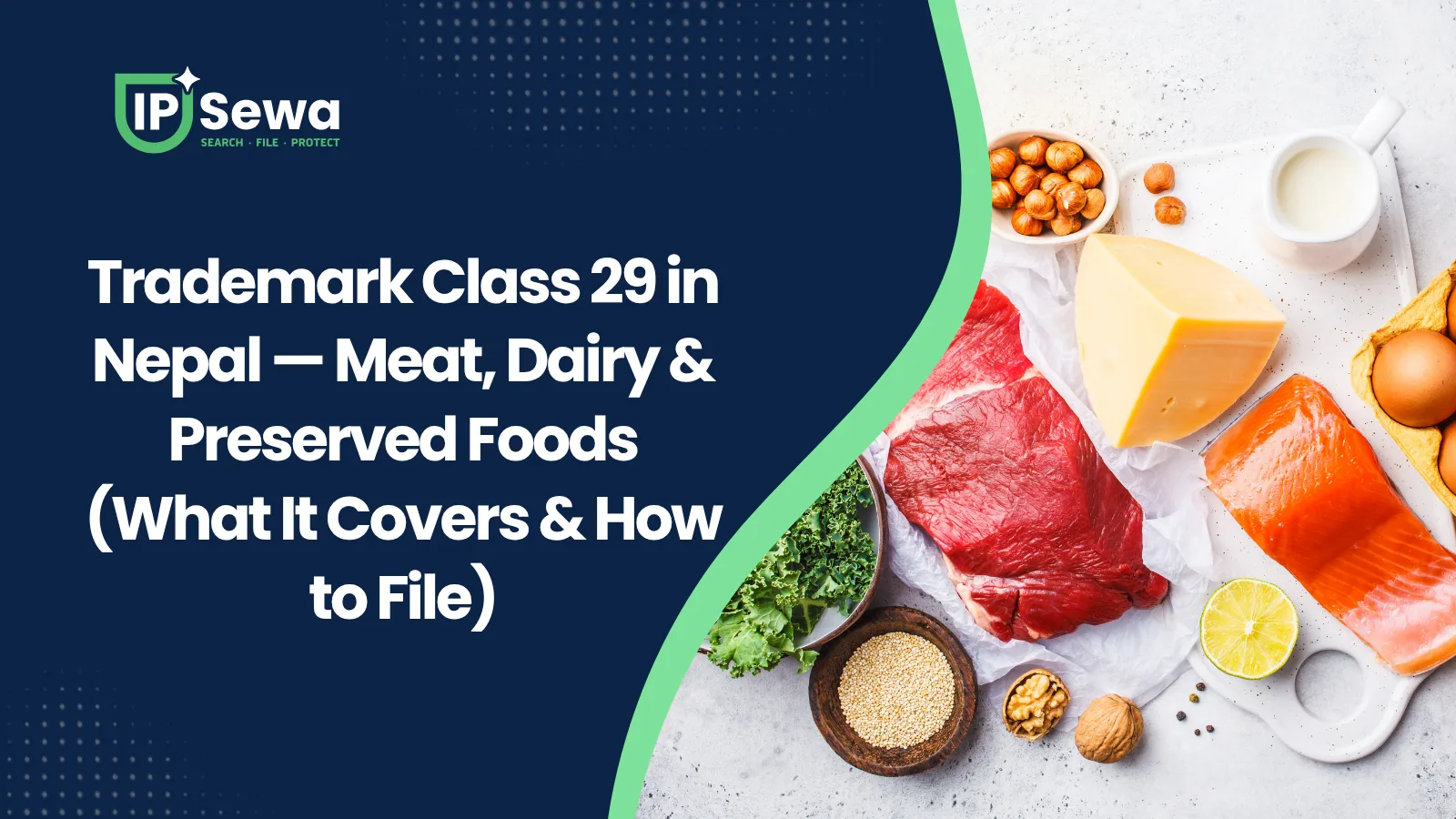 Trademark Class 29 in Nepal — Meat, Dairy & Preserved Foods (What It Covers & How to File)