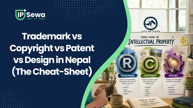 Trademark vs Copyright vs Patent vs Design in Nepal (The Cheat-Sheet)