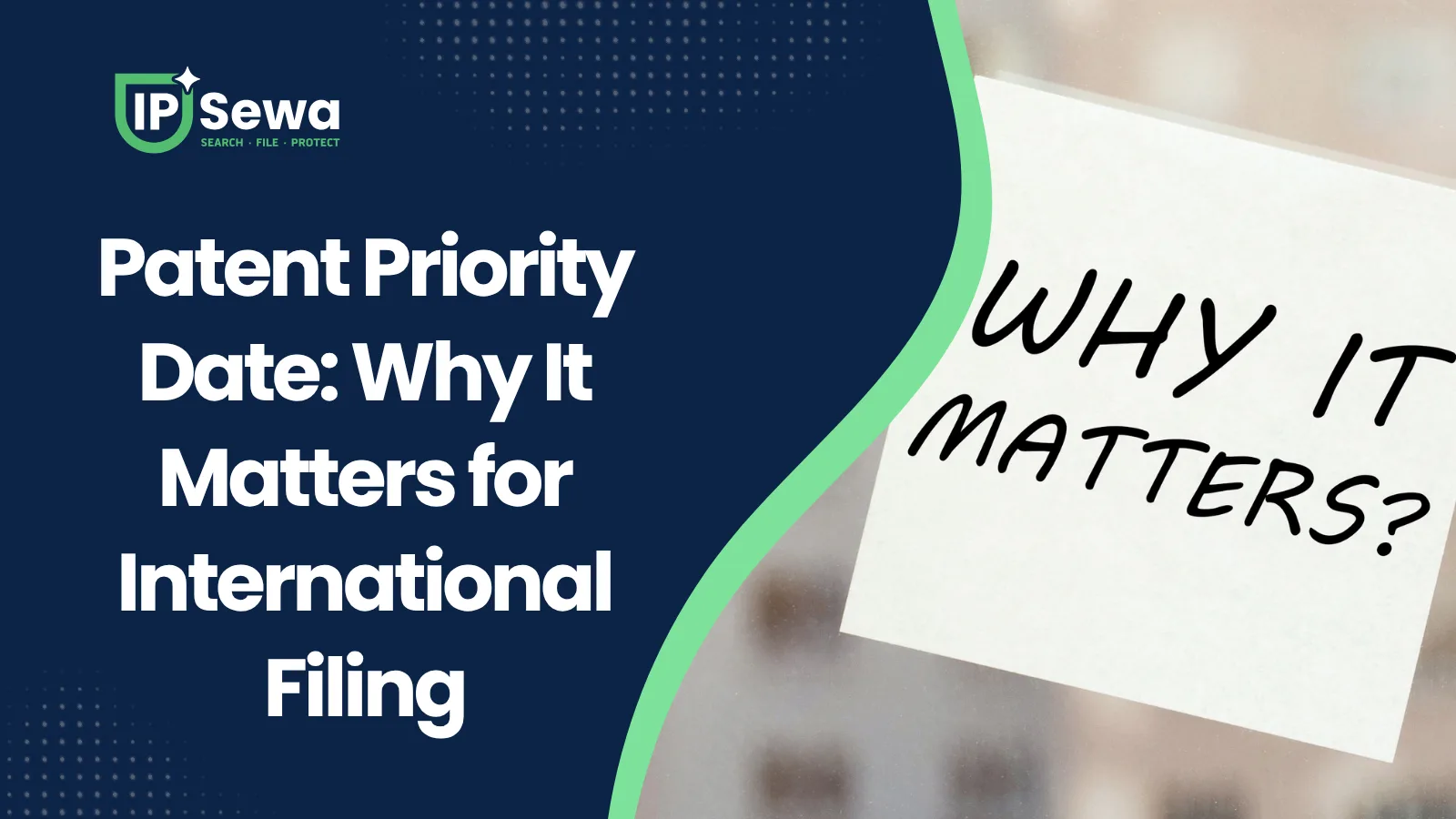 Patent Priority Date: Why It Matters for International Filing